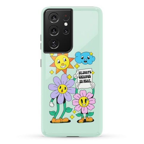 Climate Change Is Real Cartoon Phone Case