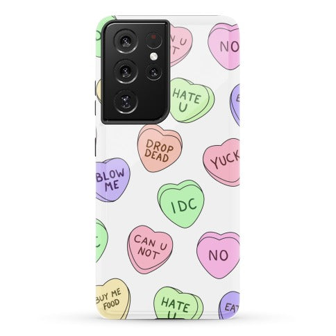 Conversation Hearts Phone Case