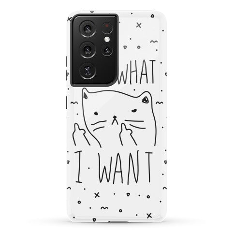 I Do What I Want Cat Phone Case