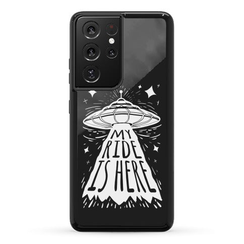 My ride Is Here Phone Case