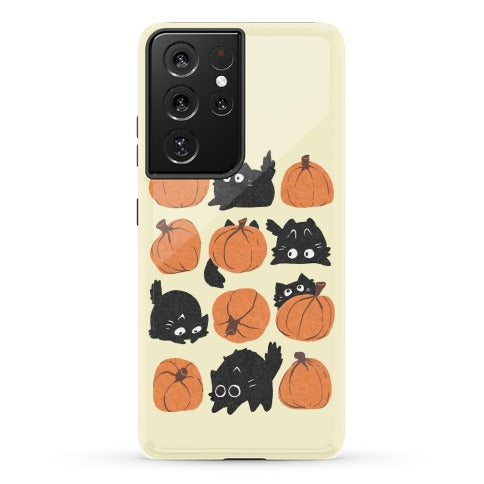 Pumpkin Cats Phone Case