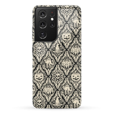 Spooky Vintage Halloween Pattern Phone Case