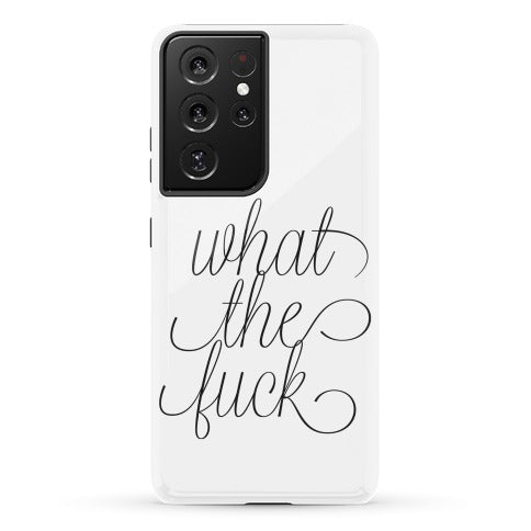 WTF Live Laugh Love Script Parody Phone Case