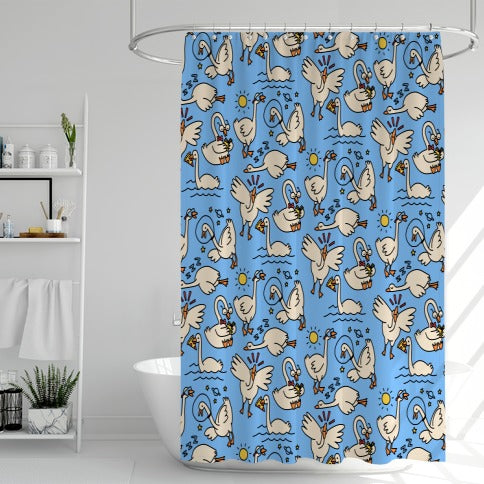 Silly Goose Studies Shower Curtain