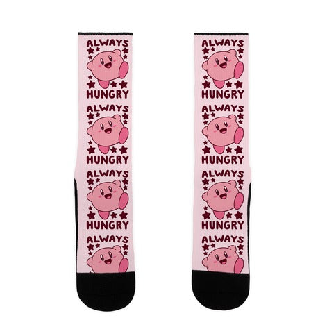 Always Hungry - Kirby Socks