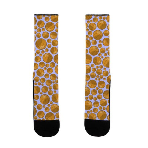 Basketballs Pattern Socks