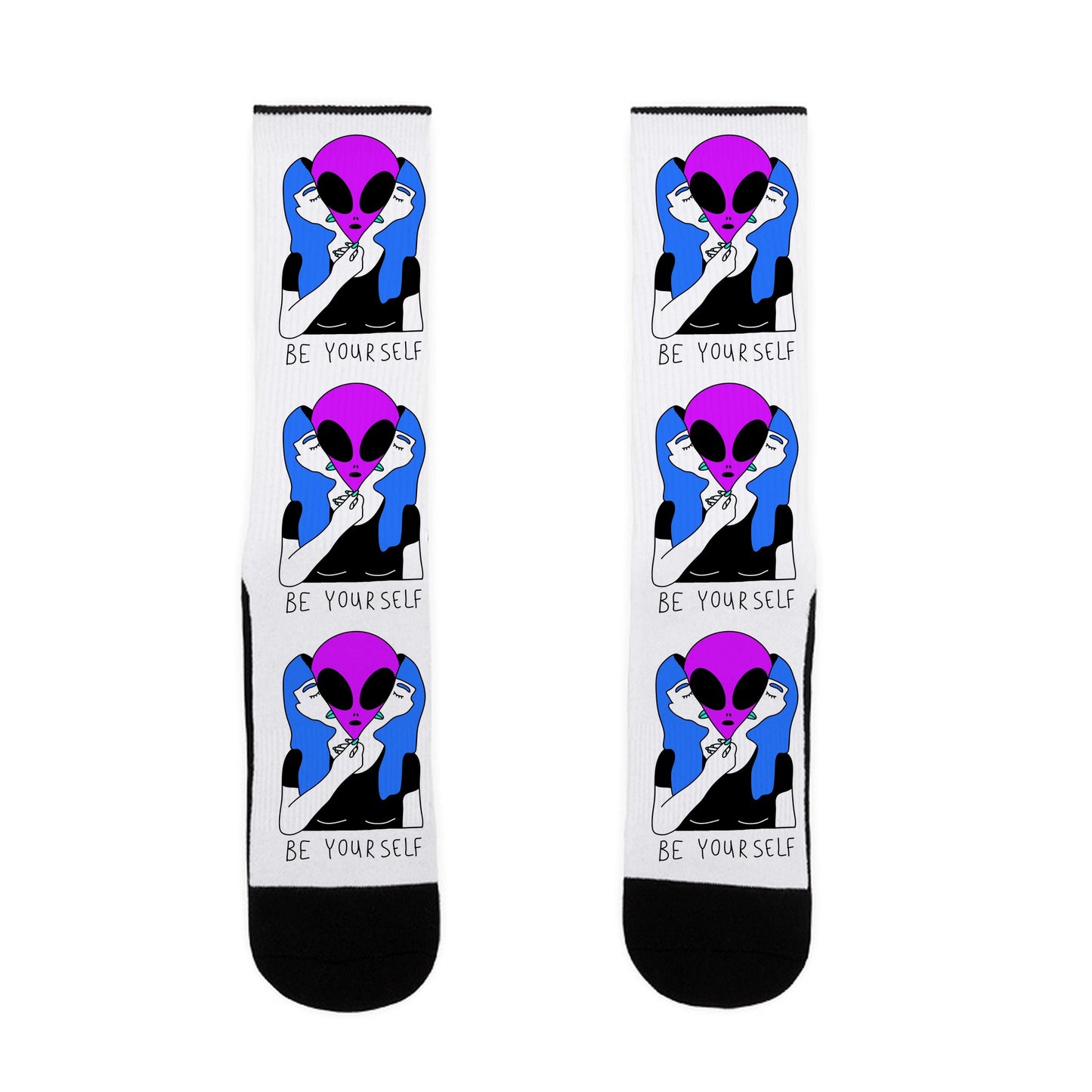 Be Yourself Alien Socks
