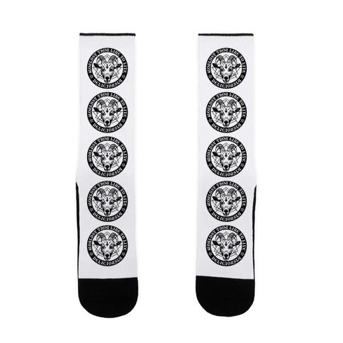 Black Philip: Wouldst Thou Like To Live Deliciously Socks