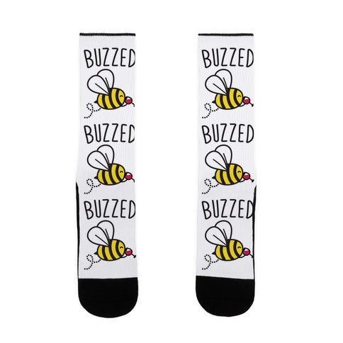 Buzzed Wine Bee Socks