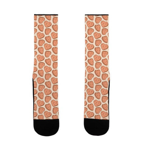 Chicken Nugget Hearts Socks