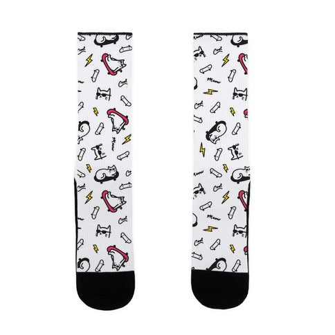 Cool Cats Pattern Socks