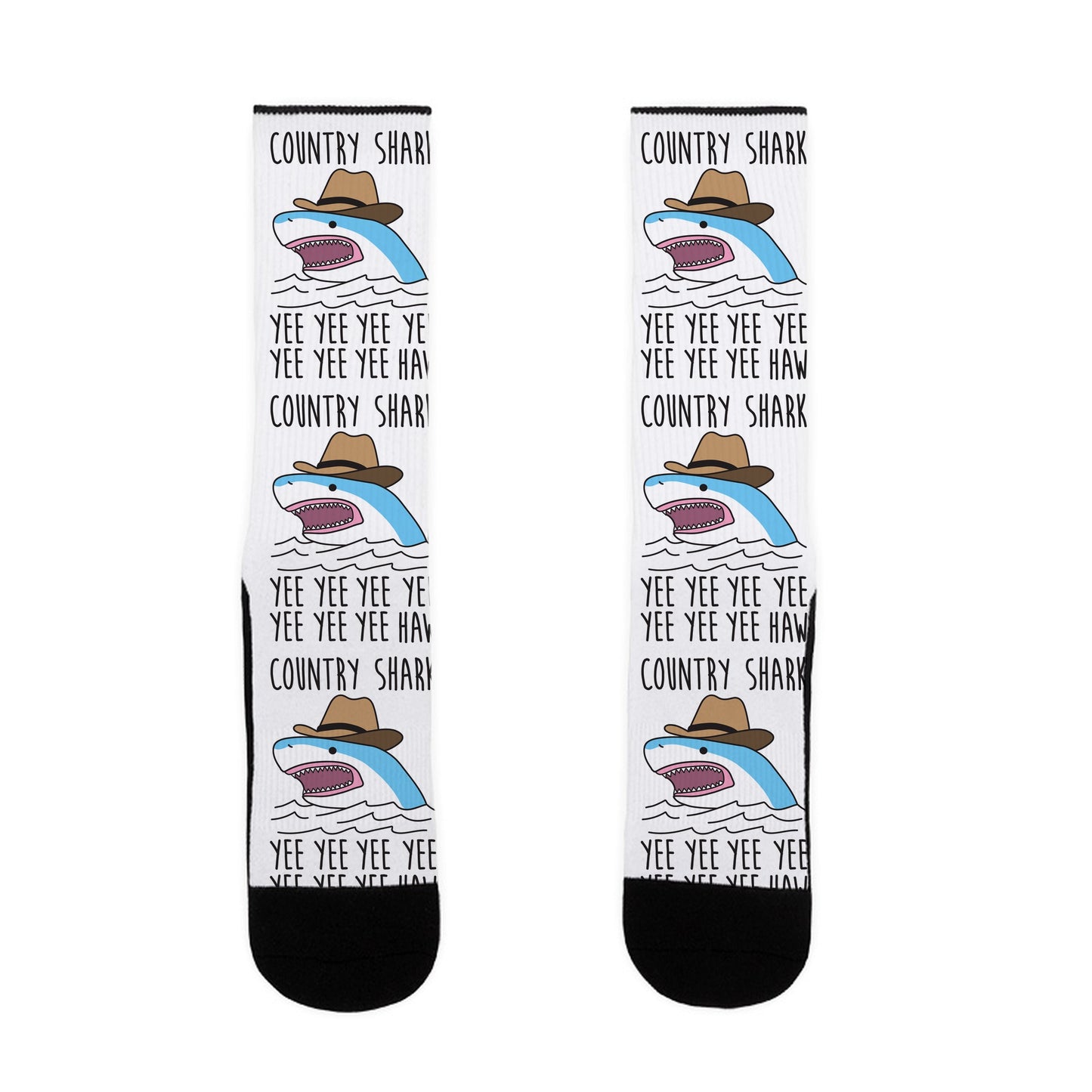 Country Shark Yee Haw Socks