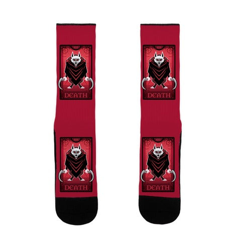 Death Wolf Tarot Socks