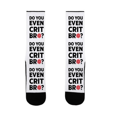 Do You Even Crit D20 Socks