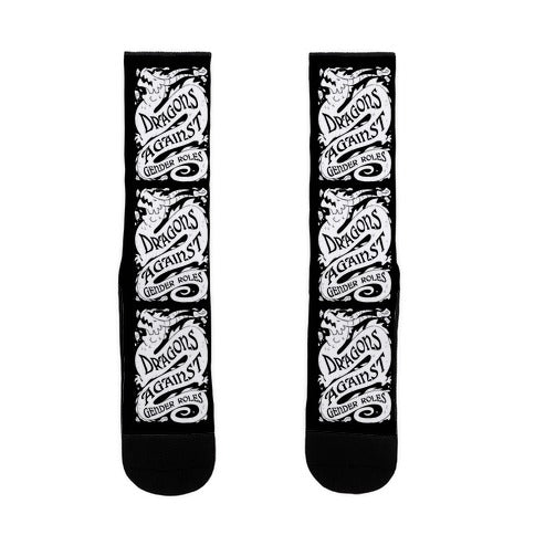 Dragons Against Gender Roles Socks