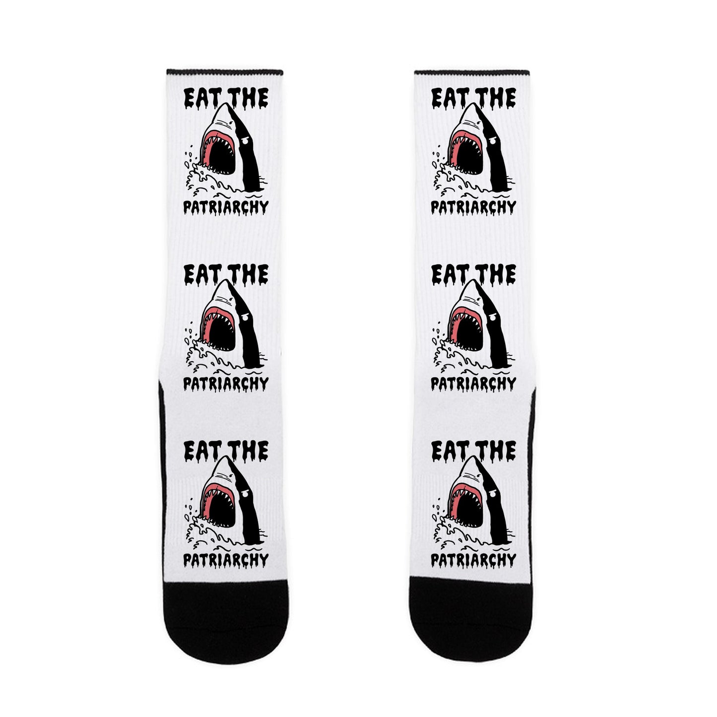 Eat The Patriarchy Shark Socks