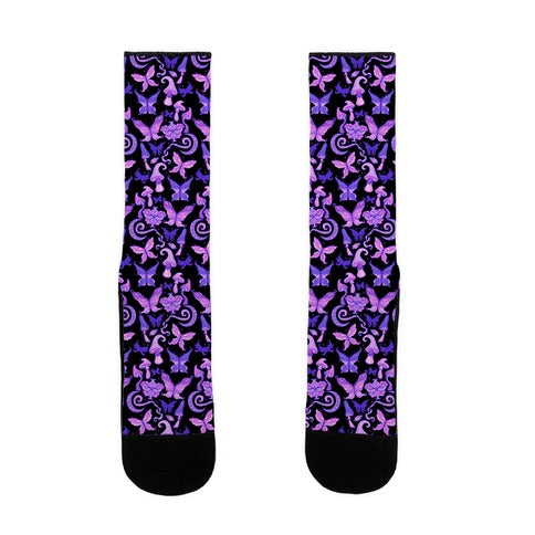 Fairy Goth Pattern Socks