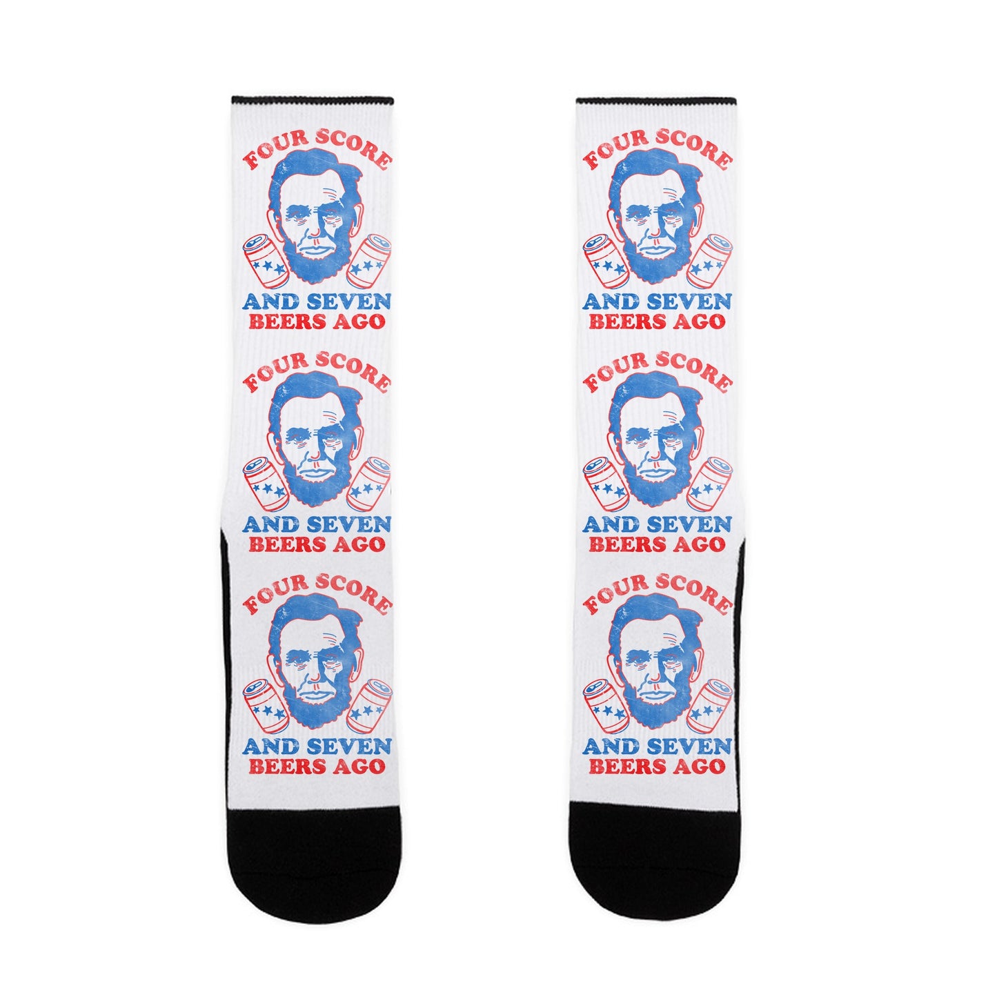Four Score and Seven Beers Ago Socks