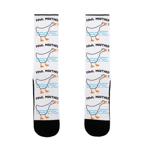 Fowl Mouthed Goose Socks
