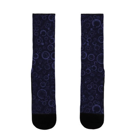 Gallifreyan Text Pattern Socks