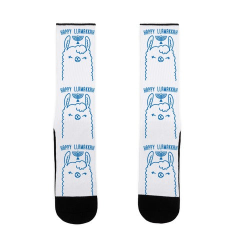 Happy Llamakkah Socks