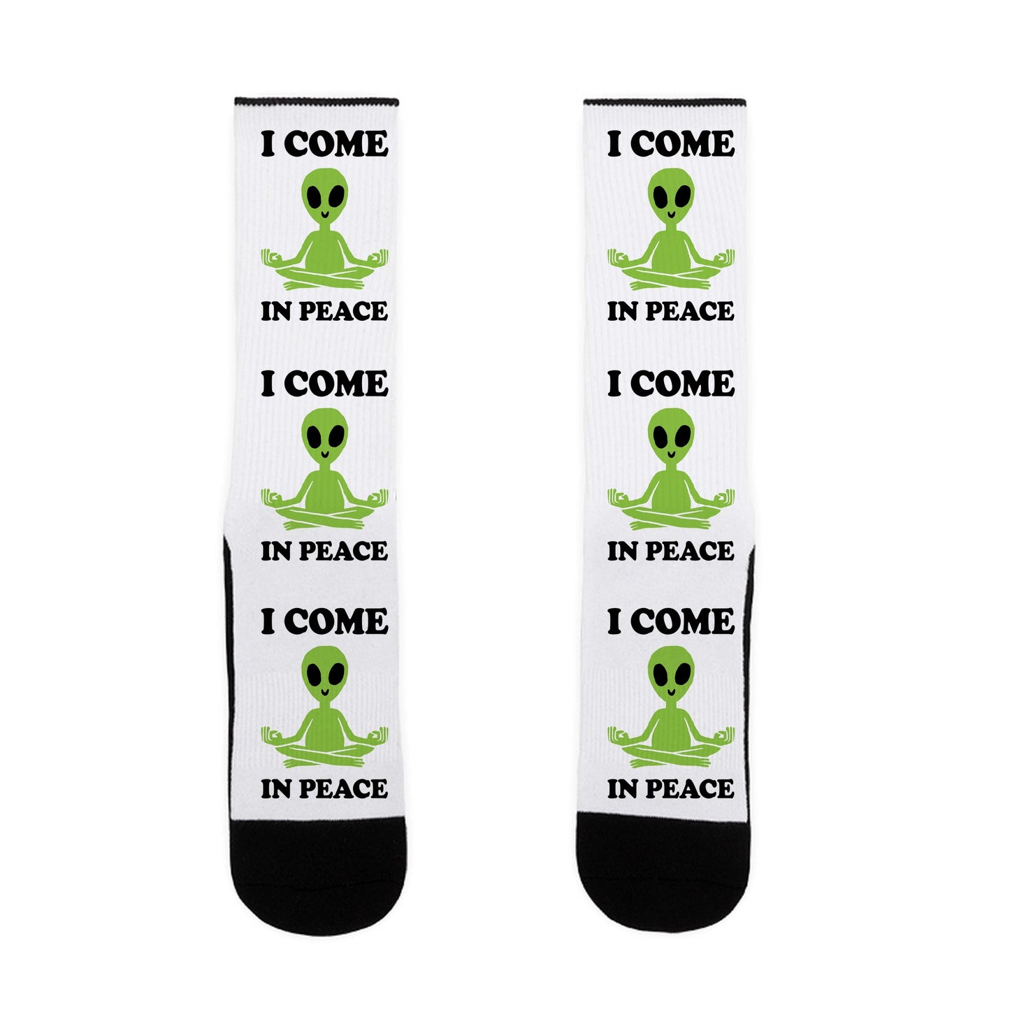 I Come In Peace Socks
