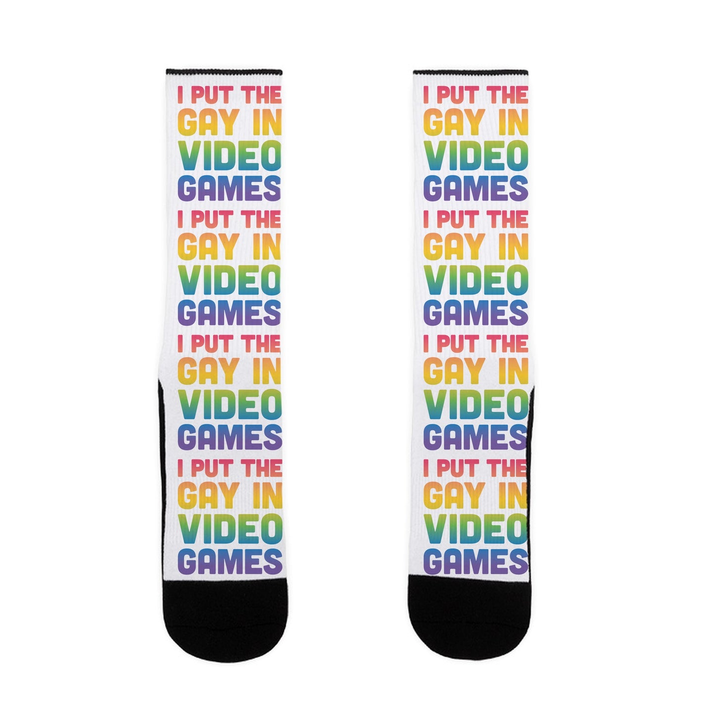 I Put The Gay In Video Games Socks