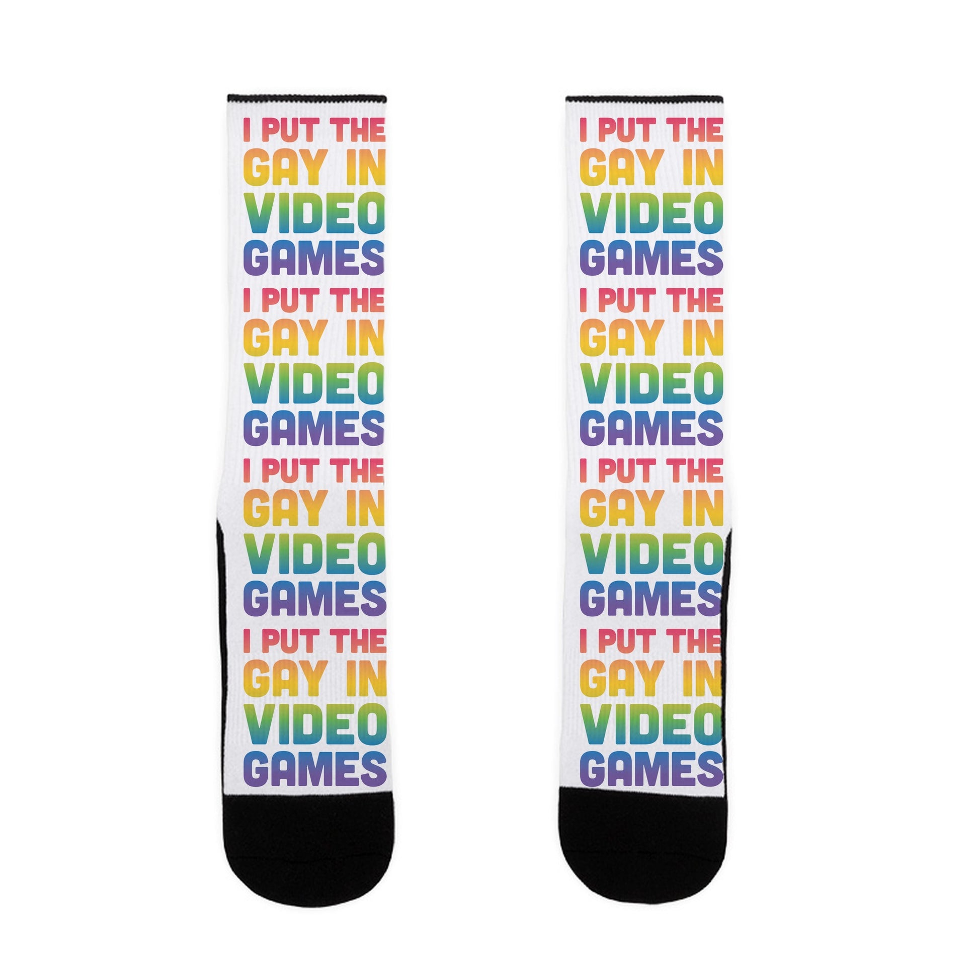 I Put The Gay In Video Games Socks