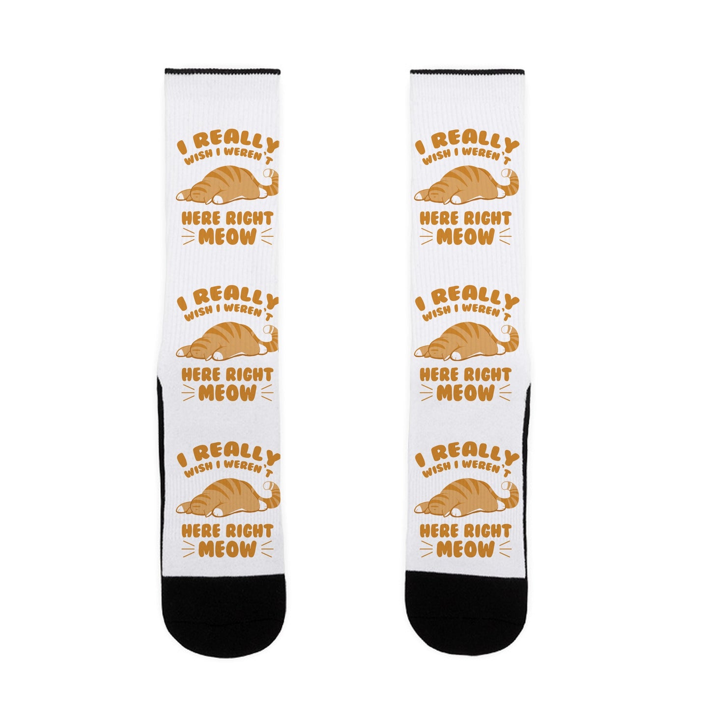 I REALLY WISH I WEREN'T HERE RIGHT MEOW Socks