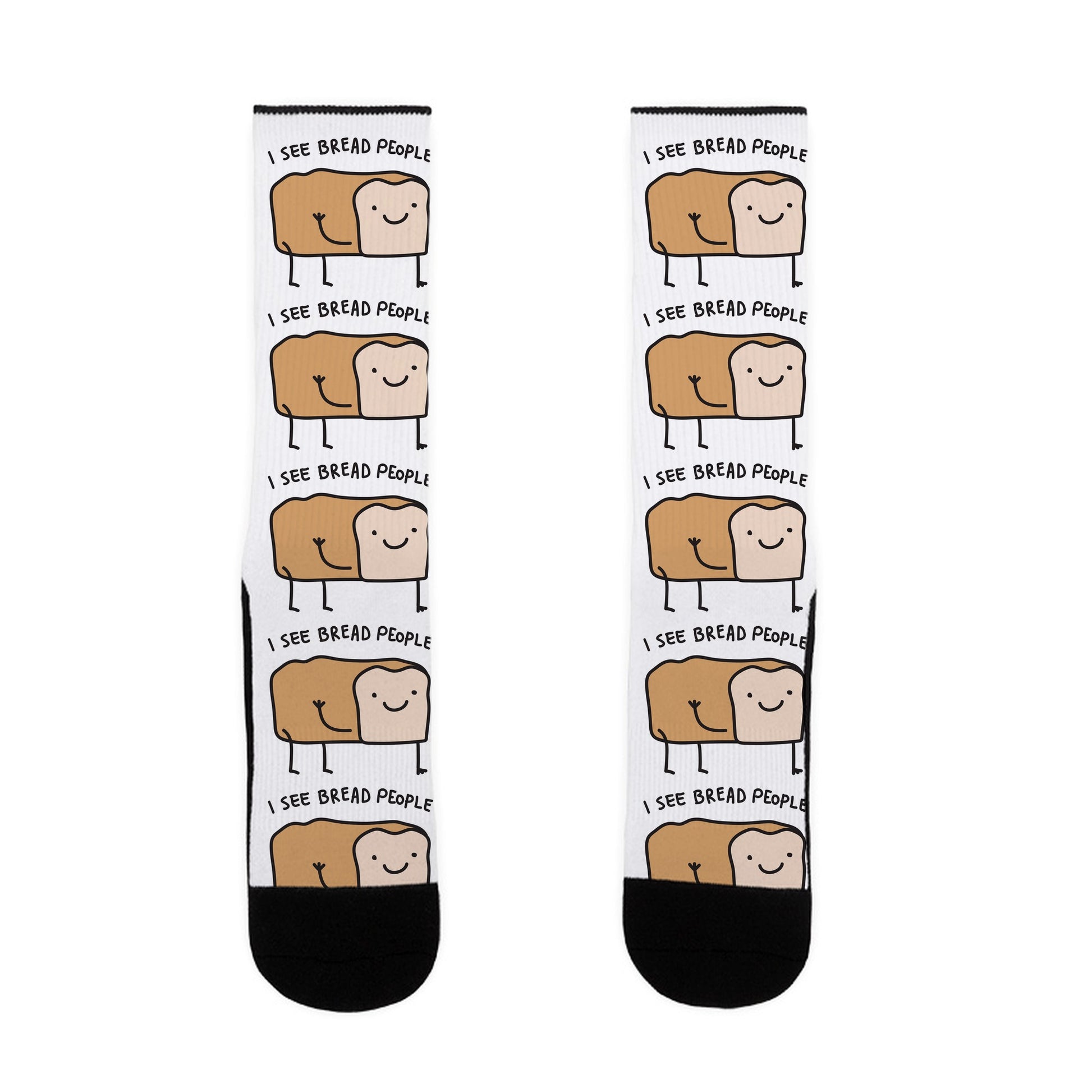 I See Bread People Socks
