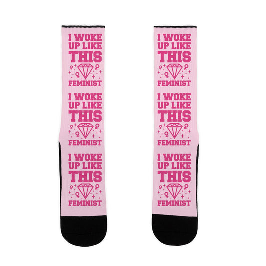 I Woke Up Like This Feminist Socks
