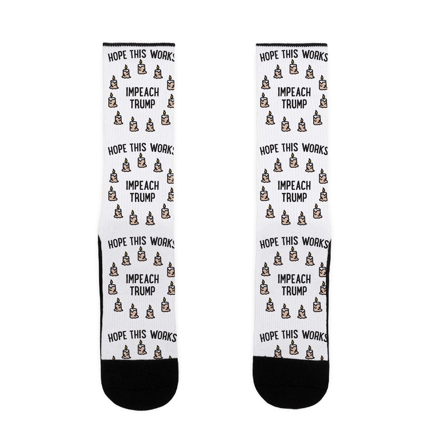 Impeach Trump Summoning Circle Parody Socks