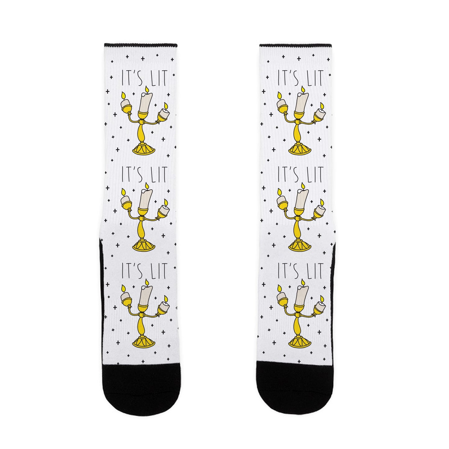 It's Lit Lumière Parody Socks