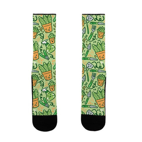 Kawaii Plants and Gardening Tools Socks