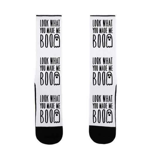 Look What You Made Me Boo Parody Socks