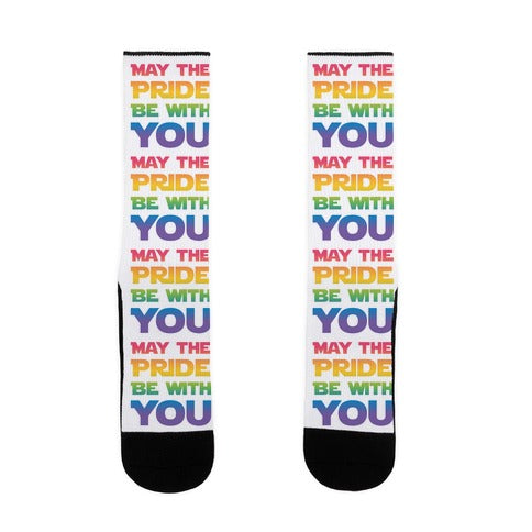 May The Pride Be With You Parody Socks