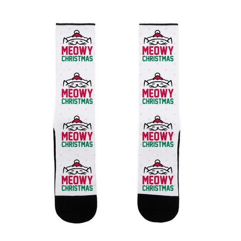 Meowy Christmas Socks