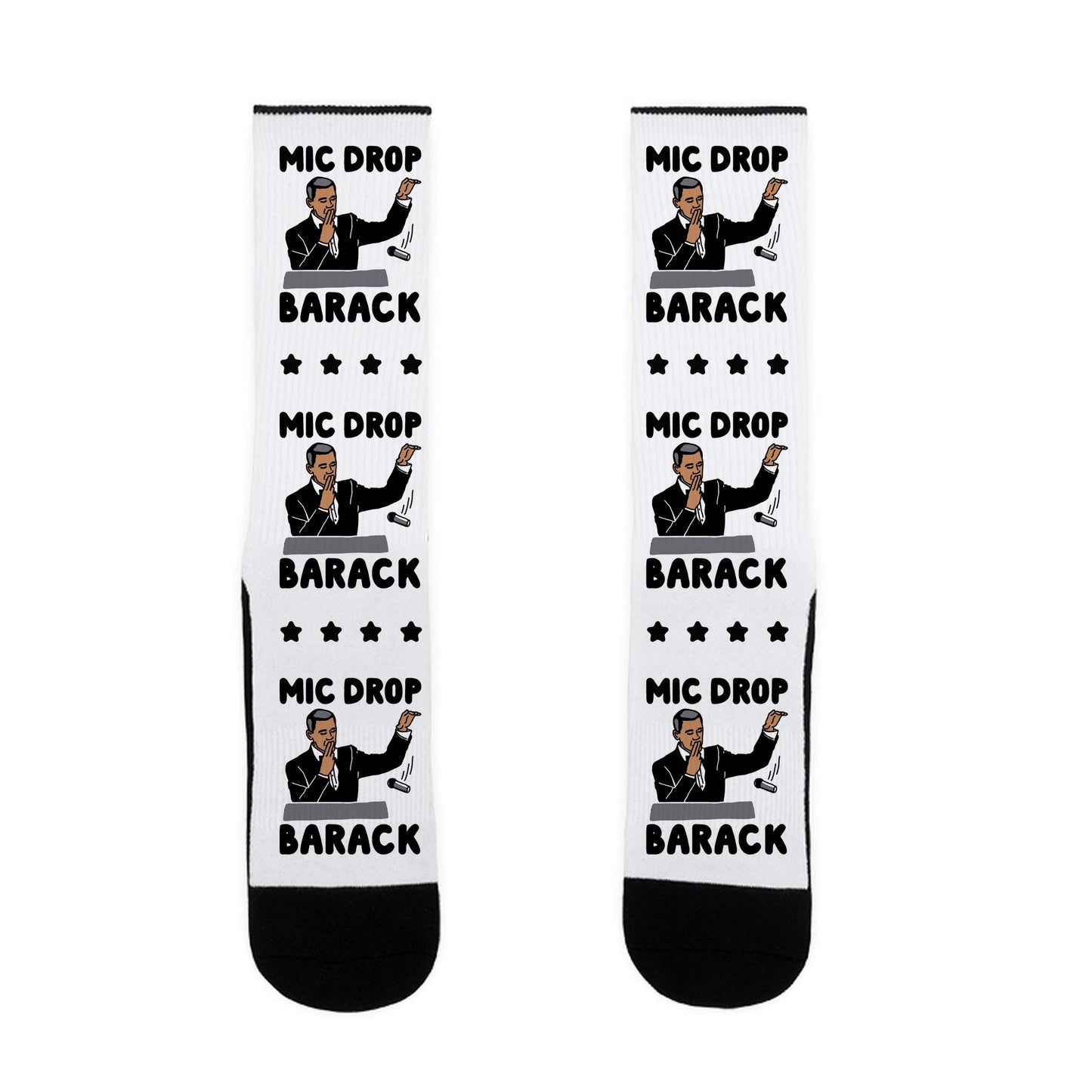 Mic Drop Barack Socks
