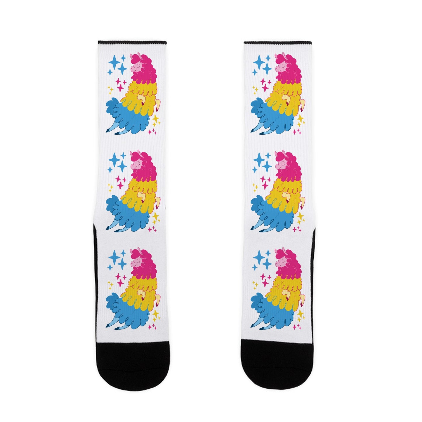 Pansexual Llama Socks