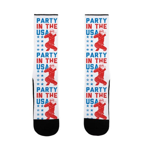 Party In The USA Uncle Sam Socks