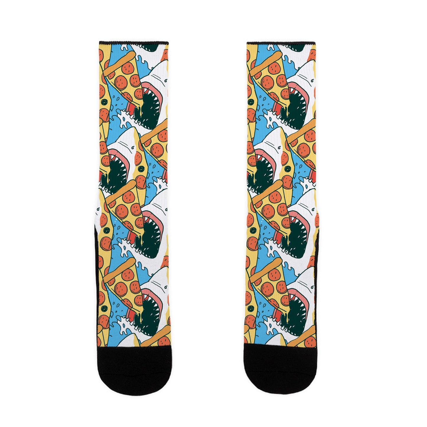Pizza Shark Socks