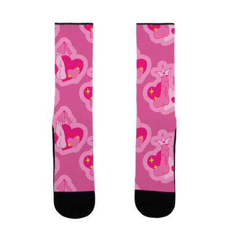 Princess Penis Pattern Socks