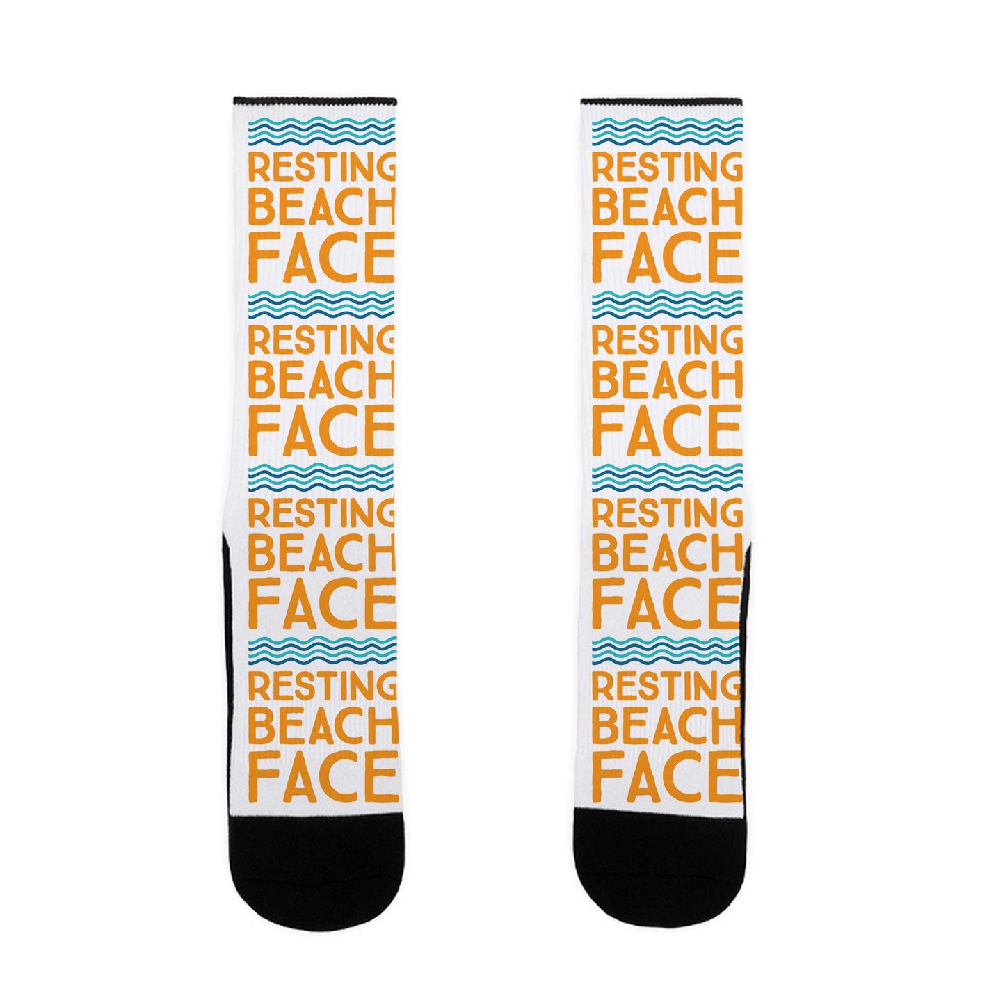 Resting Beach Face Socks