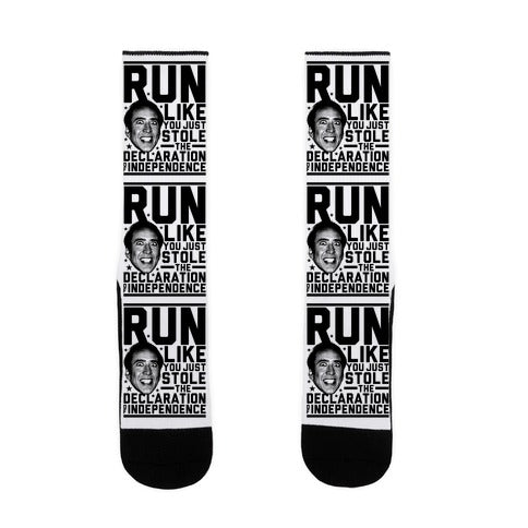 Run Like Nick Cage Socks