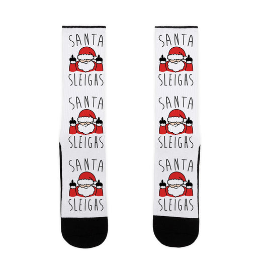 Santa Sleighs Socks