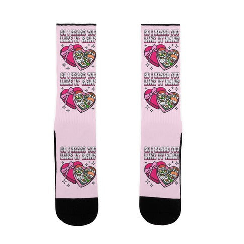 So I heard you like it raw? Sushi Heart Box Socks