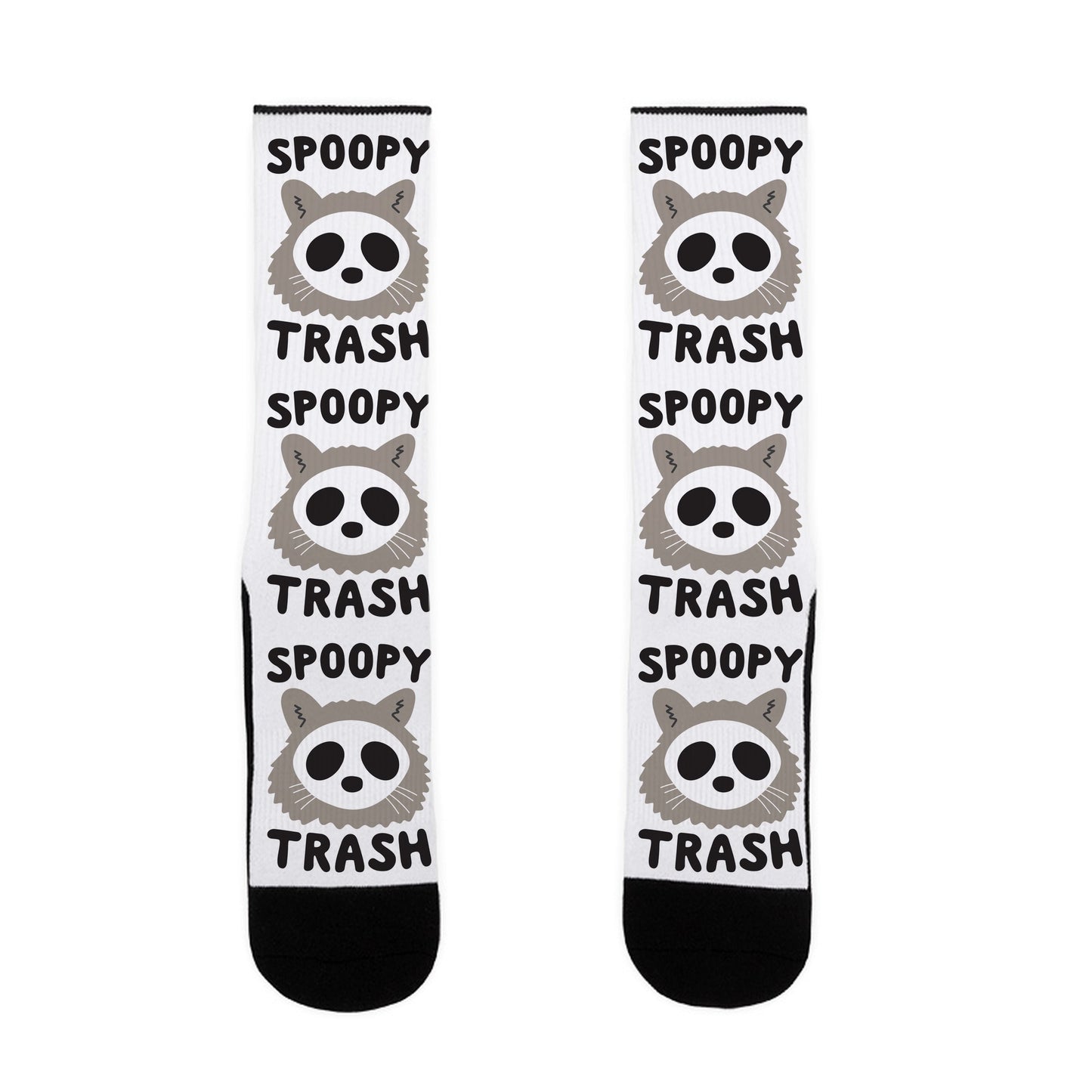 Spoopy Trash Raccoon Socks