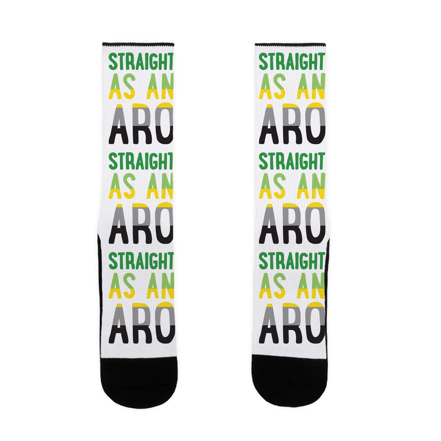 Straight As An Aro Socks