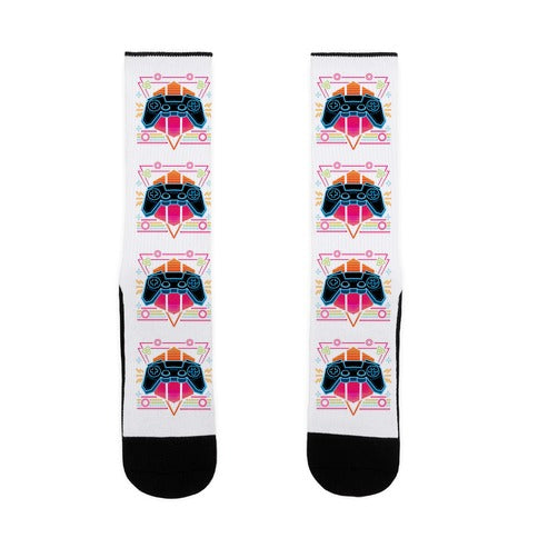 Synthwave Gamer Socks