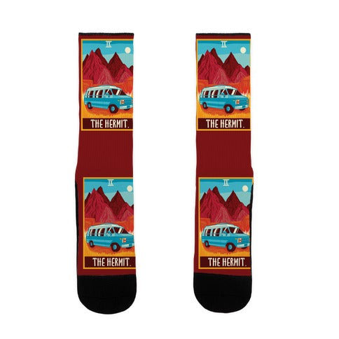 The Hermit Van Life Tarot Socks